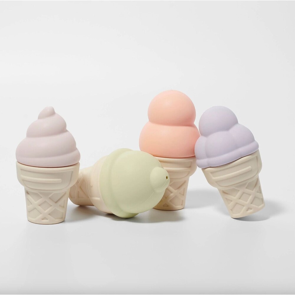 SunnyLife Ice Cream Splash Toys in Apple Sorbet - Water Fun for Kids - 4 Cones